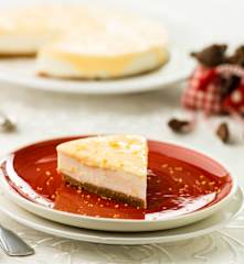 Cheesecake com lemon curd