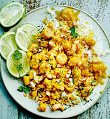 Curry de minibananes aux noix de cajou