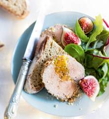 Menu gourmand - Foie gras aux fruits secs