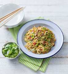 Asian-style pork noodles