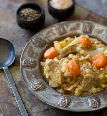 Pork and apple cider stew