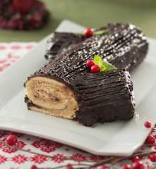 Tronco de Navidad con praliné