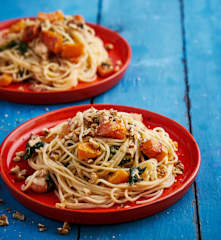 Massa com frango e abóbora