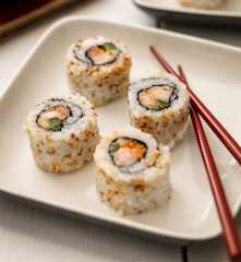 Sushi z krewetkami w tempurze