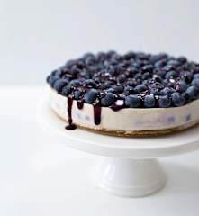 Frozen yogurt cheesecake ai mirtilli