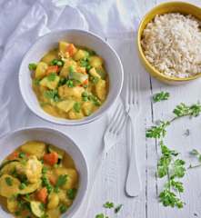 Curry indio de verduras