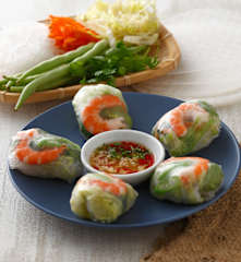 Fresh Prawn Spring Rolls