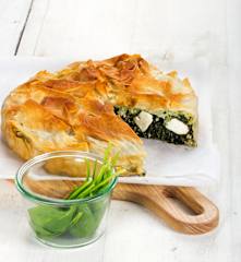 Spanakopita (Griechischer Spinatstrudel)