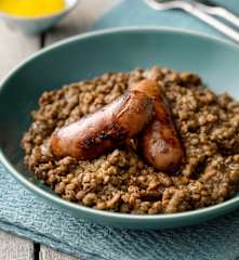 Puy Lentil and Sausage Casserole