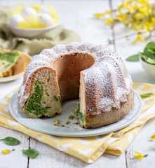 Babka marmurkowa ze szpinakiem