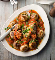 Tuna Meatballs with Tomato Sauce - Polpette di tonno con salsa di pomodoro
