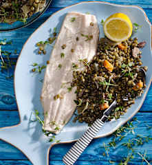 Pstruh se zelenou čočkou