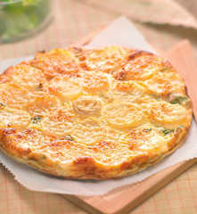Quiche de pomme de terre et poireaux