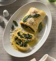 Erdäpfel-Spinat-Roulade