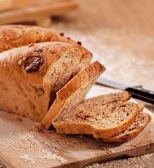 Pão de noz e chocolate
