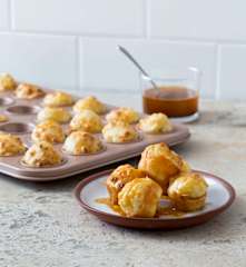 Mini cheese scones with savoury butter