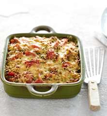 Gratin de merlu aux courgettes