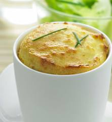 Petit soufflé de poulet au curry