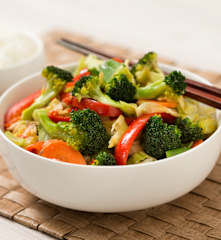Chinese-style stir-fried vegetables