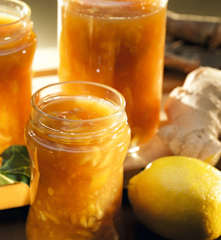 Mermelada de limón, miel y jengibre