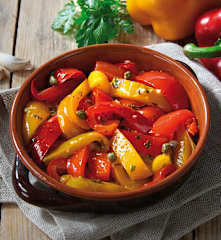 Contorno di peperoni al vapore