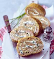 Pfannkuchen-Spargel-Roulade