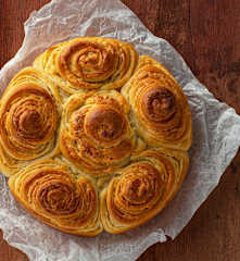 Dinkel-Vanille-Schnecken