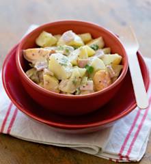 Bacon and spring onion potato salad