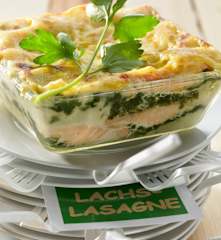 Lachs-Spinat-Lasagne