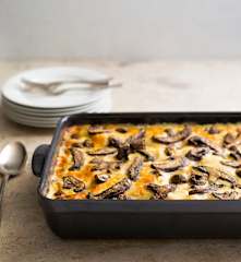 Csirkés-gombás lasagne