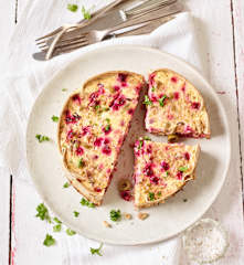 Rote-Bete-Brokkoli-Quiche