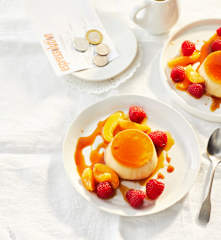 Panna cotta mit Espresso-Karamell