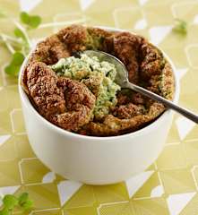 Spinach and Cheese Soufflés