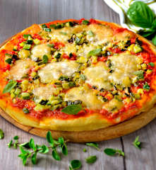 Pizza à la courgette