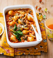 Conchiglioni aux boulettes de viande