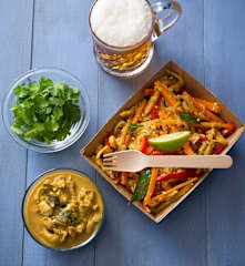 Pollo al curry alla cingalese (Koththu roti)