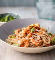 Steamed Garlic Prawns