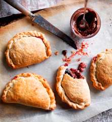 Strawberry chocolate calzones