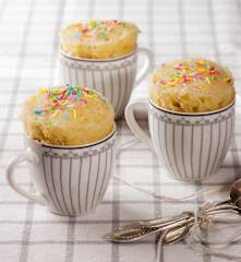 Mug cake au chocolat blanc