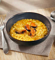Arroz caldoso con mejillones