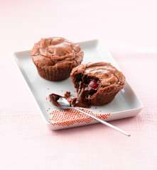 Chocolate Cherry Lava Cakes