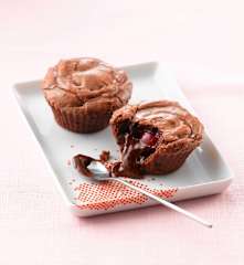 Schoggi-Coulant mit Herz