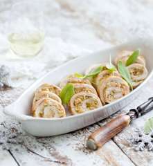 Turkey breast roulade with apple and sage stuffing