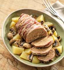 Polpettone di carne ai funghi