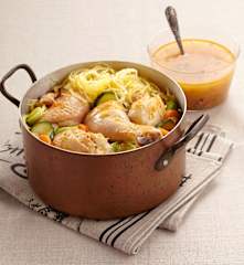 Marmite de poulet et légumes d'automne