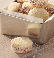 Alfajores rellenos de dulce de leche