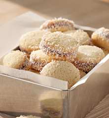 Alfajores rellenos de dulce de leche