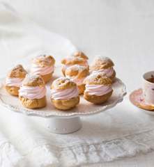 Gluten free choux puffs with Swiss meringue