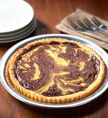 Quiche de chocolate y vainilla (sin gluten)