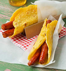 Talos con chistorra a la sidra